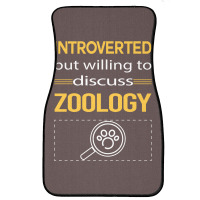 Funny Introverted Zoology Zoologist Aesthetic Front Car Mat | Artistshot