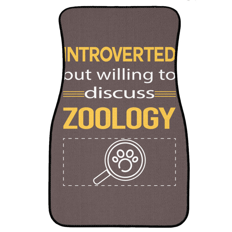 Funny Introverted Zoology Zoologist Aesthetic Front Car Mat | Artistshot