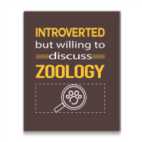 Funny Introverted Zoology Zoologist Aesthetic Metal Print Vertical | Artistshot