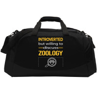 Funny Introverted Zoology Zoologist Aesthetic Active Duffel | Artistshot