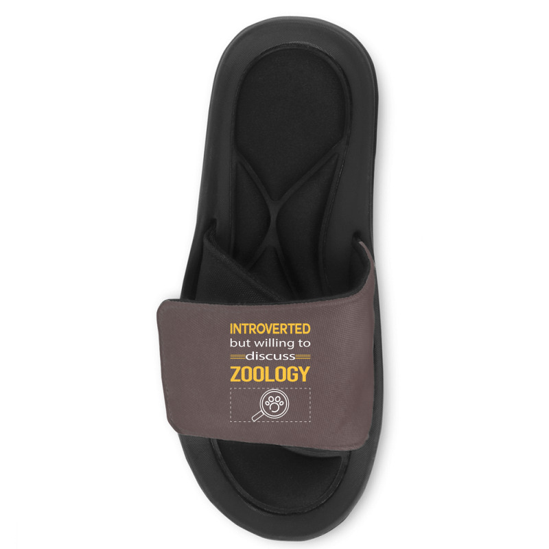 Funny Introverted Zoology Zoologist Aesthetic Slide Sandal | Artistshot