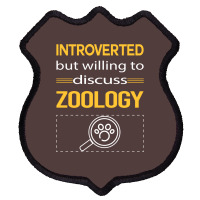 Funny Introverted Zoology Zoologist Aesthetic Shield Patch | Artistshot