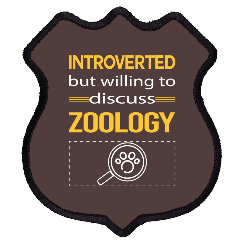 Funny Introverted Zoology Zoologist Aesthetic Shield Patch | Artistshot