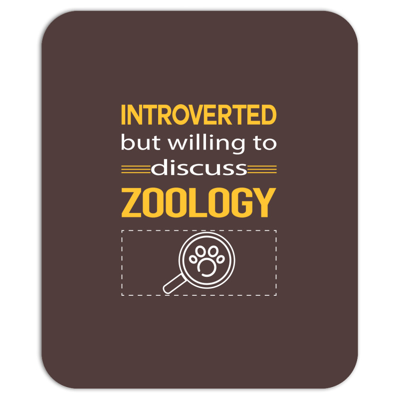 Funny Introverted Zoology Zoologist Aesthetic Mousepad | Artistshot