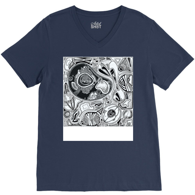 Cellular Biology Of Mitosis Aesthetic V-neck Tee | Artistshot