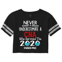 Never Underestimate A Cna Who Survived The 2020 Pa Scorecard Crop Tee | Artistshot