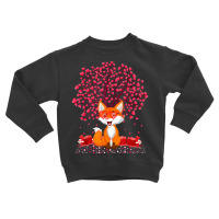 Fox Animal Lover Funny Fox Valentine's Day T Shirt Toddler Sweatshirt | Artistshot