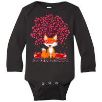 Fox Animal Lover Funny Fox Valentine's Day T Shirt Long Sleeve Baby Bodysuit | Artistshot