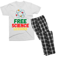 Free Science Lessons - Atom Symbol Men's T-shirt Pajama Set | Artistshot