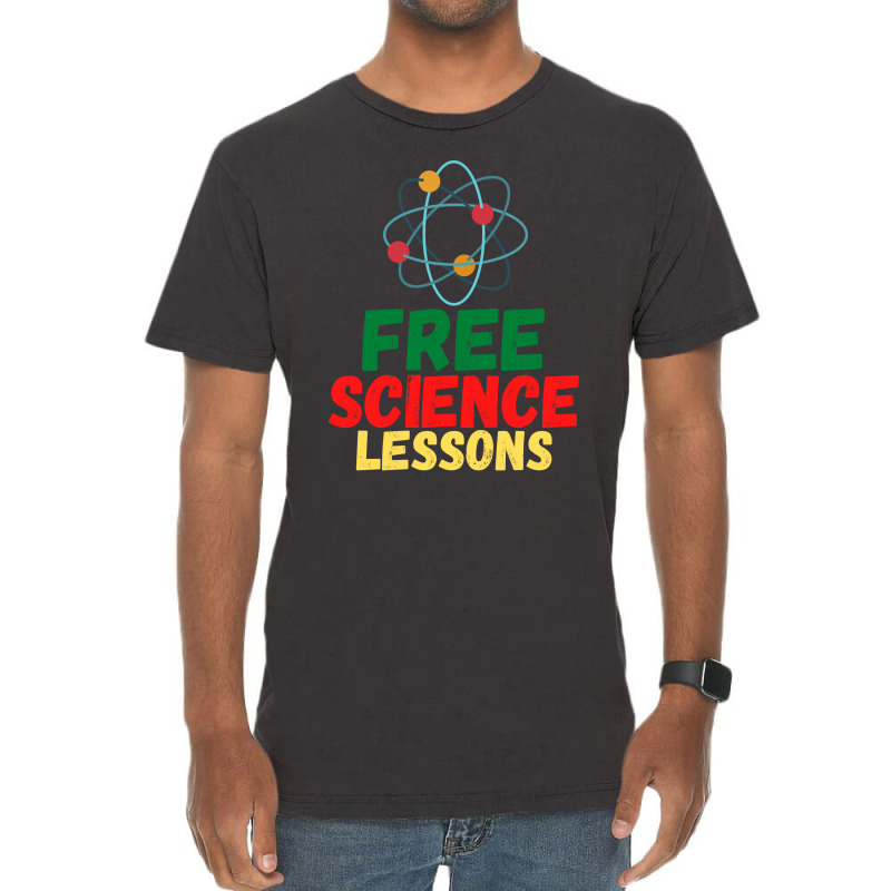 Free Science Lessons - Atom Symbol Vintage T-shirt | Artistshot