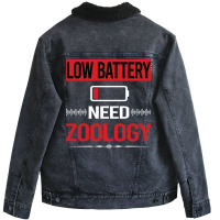 Low Battery Zoology Zoologist Cool Unisex Sherpa-lined Denim Jacket | Artistshot