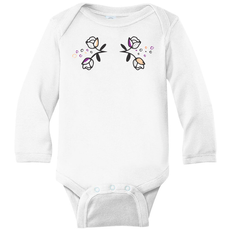 Pattern 6 Long Sleeve Baby Bodysuit by DC47 | Artistshot