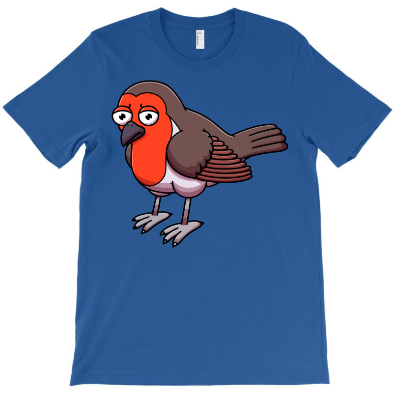 Sad Robin Bird Cartoon Music T-shirt | Artistshot