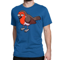 Sad Robin Bird Cartoon Music Classic T-shirt | Artistshot