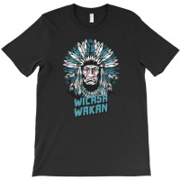 Native American Feather Headdress Wicasa Wakan T-shirt | Artistshot