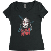 Native American Holy Man Women's Triblend Scoop T-shirt | Artistshot