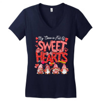 Sisters Before Misters Retro Galentine's Day Heart Women's V-neck T-shirt | Artistshot