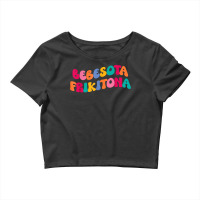 Bebesota Frikitona Latina Retro T Shirt Crop Top | Artistshot