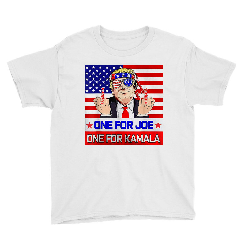 One For Joe One For Kamala Trump American Flag T S Youth Tee | Artistshot