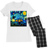 Camping Funny T Shirt, Rv Trailer, Van Gogh, Starr Women's Pajamas Set | Artistshot