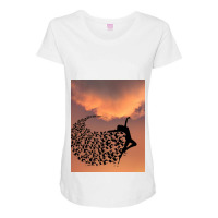 Flying Maternity Scoop Neck T-shirt | Artistshot