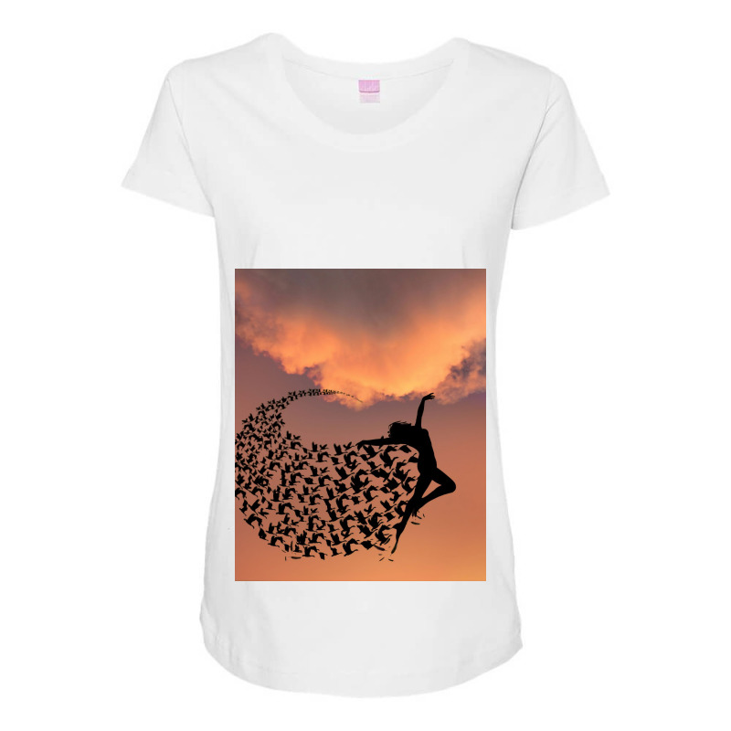 Flying Maternity Scoop Neck T-shirt | Artistshot