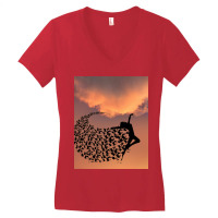 Flying Women's V-neck T-shirt | Artistshot