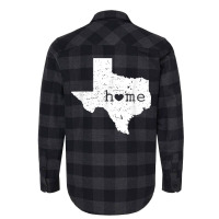 Texas Home T Shirt Distressed Tx Map With Heart T Flannel Shirt | Artistshot