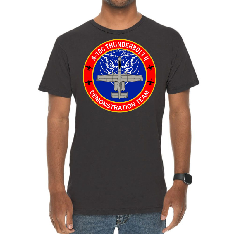 A 10c Thunderbolt Ii Demonstration Team Vintage T-shirt | Artistshot