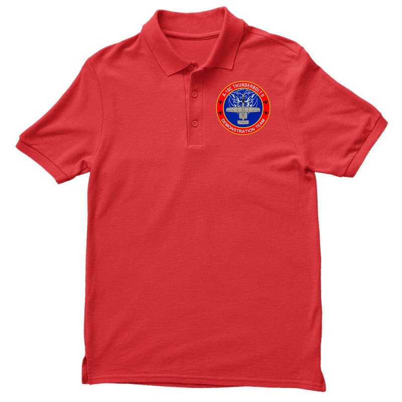 A 10c Thunderbolt Ii Demonstration Team Men's Polo Shirt | Artistshot