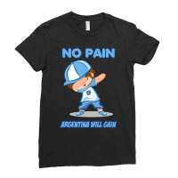 Dabbing Boy Argentina Soccer Fans Jersey Argentina Ladies Fitted T-shirt | Artistshot