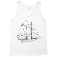 Sailing Shirt Vintage Blueprint Sailboat Yachting Tank Top | Artistshot