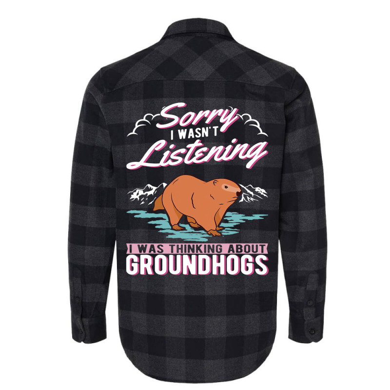 I Was Thinking About Groundhogs Marmot 31 Flannel Shirt by XAVIERESPREE | Artistshot