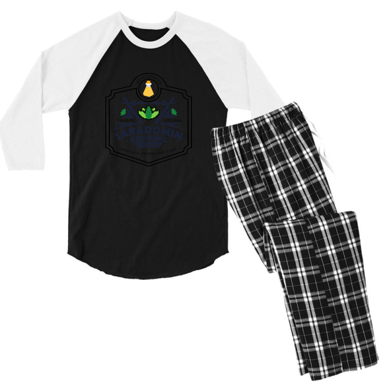 Saradomin Brewing Company Osrs Herb Flipped Men's 3/4 Sleeve Pajama Set | Artistshot