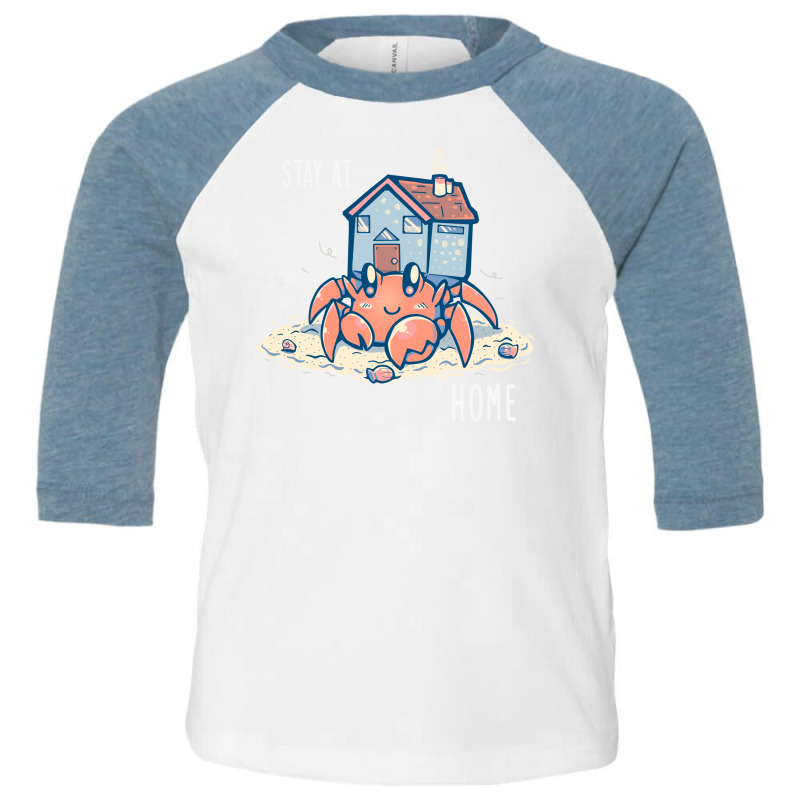 Stay At Home Hermit Crab Toddler 3/4 Sleeve Tee by TechraNova | Artistshot