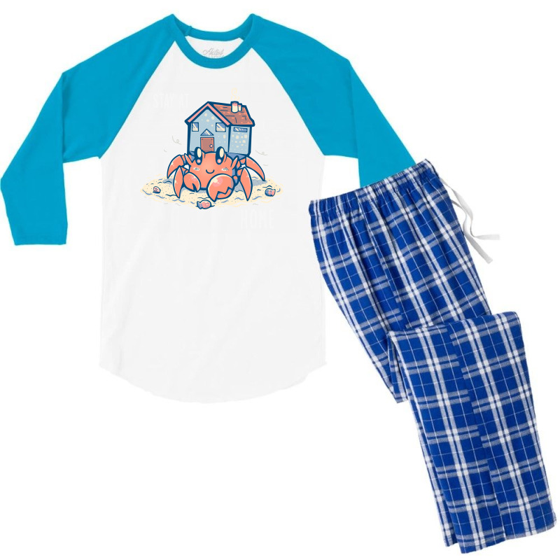 Stay At Home Hermit Crab Men's 3/4 Sleeve Pajama Set | Artistshot