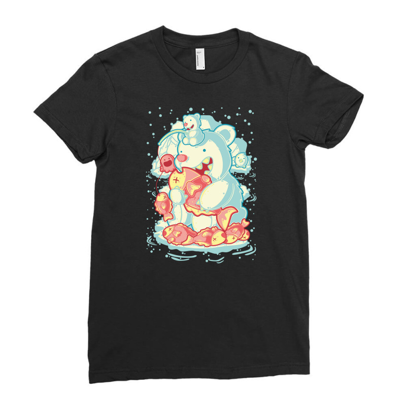 Polar Bear Ladies Fitted T-Shirt by Ronz | Artistshot