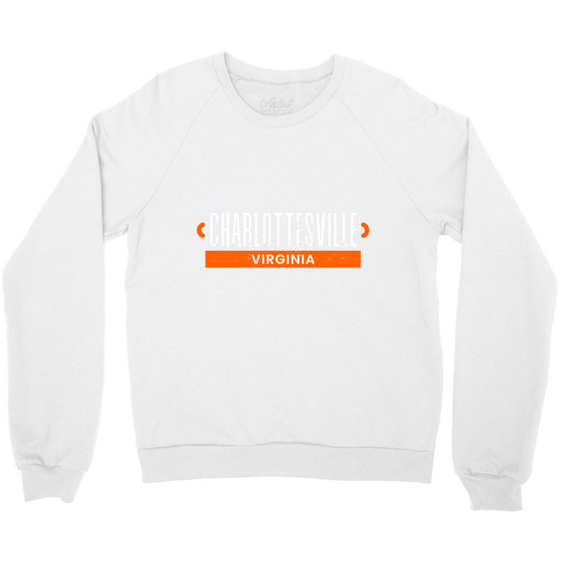 Charlottesville Virginia Retro Distressed Va Athle Crewneck Sweatshirt | Artistshot