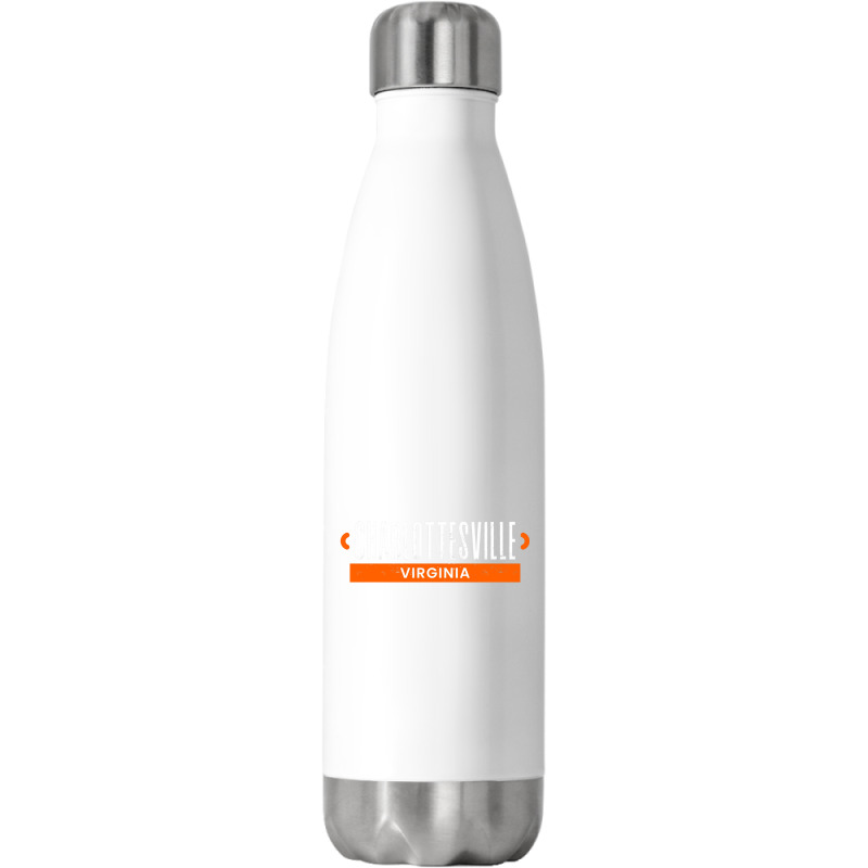 Charlottesville Virginia Retro Distressed Va Athle Stainless Steel Water Bottle | Artistshot