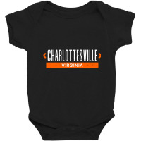 Charlottesville Virginia Retro Distressed Va Athle Baby Bodysuit | Artistshot