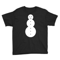 Funny Angry Snowman Shirt   The Jeezy Snowman Long Youth Tee | Artistshot