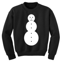 Funny Angry Snowman Shirt   The Jeezy Snowman Long Youth Sweatshirt | Artistshot