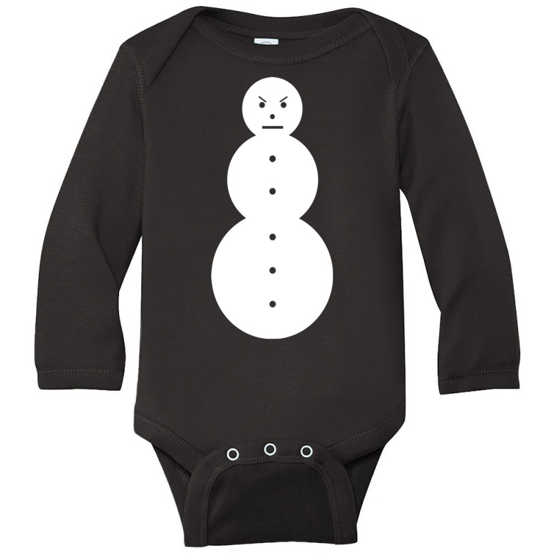 Funny Angry Snowman Shirt   The Jeezy Snowman Long Long Sleeve Baby Bodysuit by calguaa | Artistshot