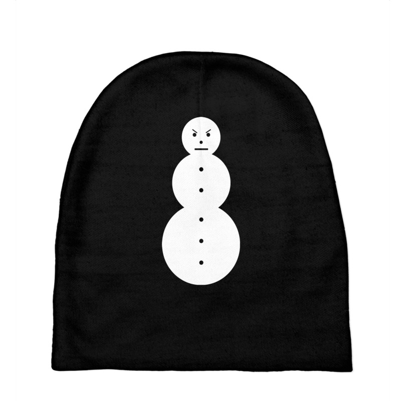 Funny Angry Snowman Shirt   The Jeezy Snowman Long Baby Beanies by calguaa | Artistshot