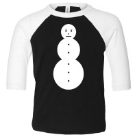 Funny Angry Snowman Shirt   The Jeezy Snowman Long Toddler 3/4 Sleeve Tee | Artistshot