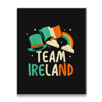 Team Ireland Irish St Patricks Day St Patricks Day Metal Print Vertical | Artistshot