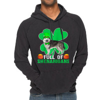 Full Of Shenanigans Alaskan Malamute Dog St Patric Vintage Hoodie | Artistshot