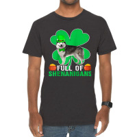 Full Of Shenanigans Alaskan Malamute Dog St Patric Vintage T-shirt | Artistshot