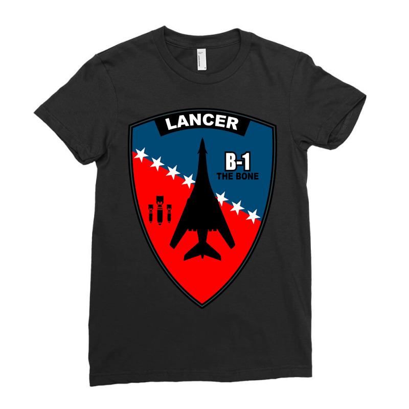 Hot Trend B-1 Lancer Patch (2) Ladies Fitted T-Shirt by centralfantast | Artistshot