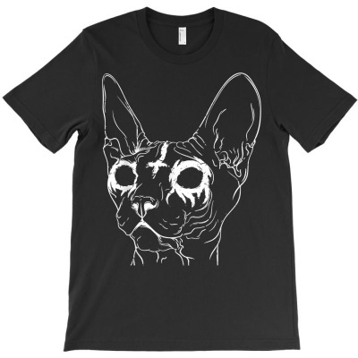 Black Metal Sphynx Cat I Goth And Death Metal T Shirt T-shirt Designed By Blevin